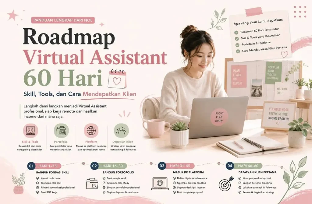 Roadmap Virtual Assistant 60 Hari Skill Tools Dan Cara Mendapatkan Klien 1