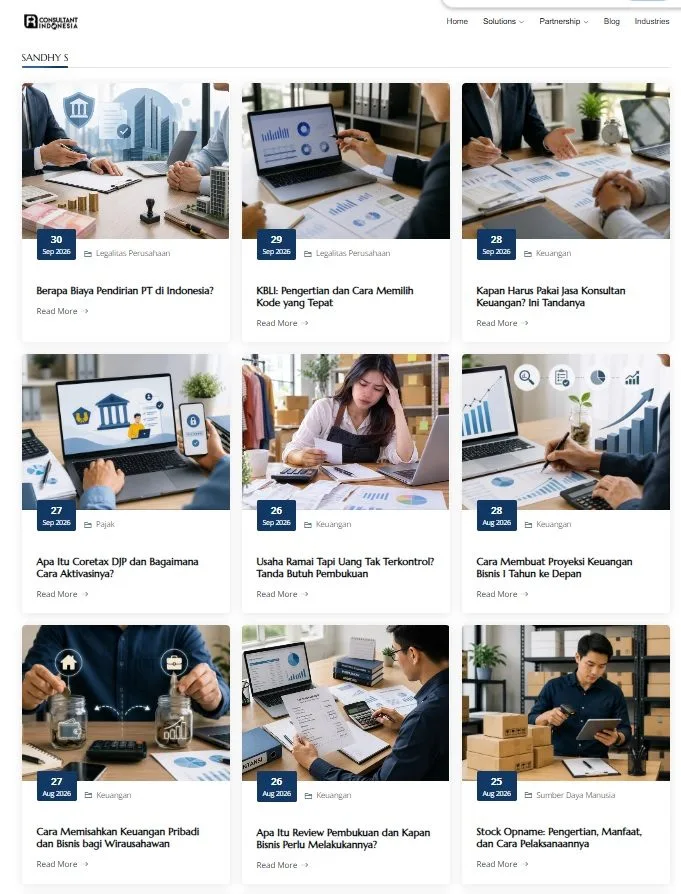 Artikel SEO untuk FR Consultant Indonesia