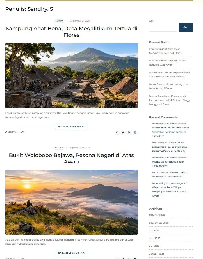 Artikel travel untuk Labuan Bajo Super